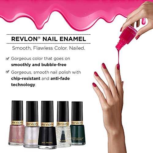 REVLON Opaque Finish Nail Enamel, Knock Out, 8ml - Image 7