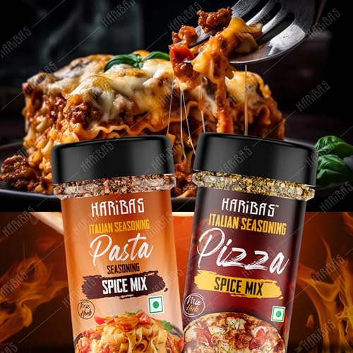 HARIBAS Combo Pasta and Pizza Seasoning Masala 50gm Each - Image 2