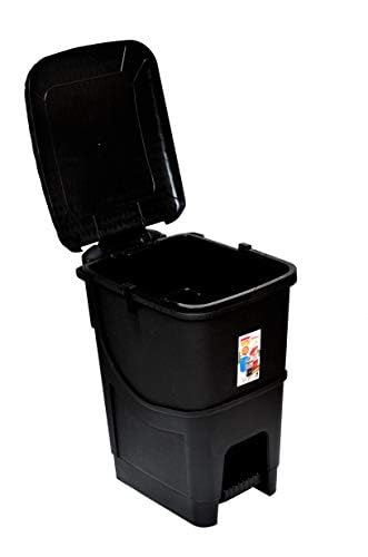 ARISTO Plastic Pedal Dustbin 12 LTR (BLACK) - Image 3