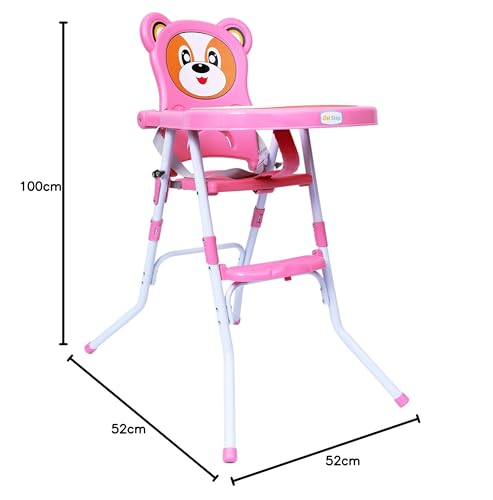 1st Step 2 in 1 Convertible High Chair Cum Booster Seat (Pink) - Image 3