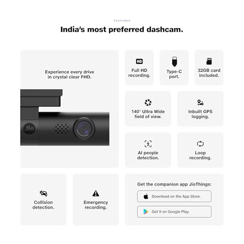 JioEyeQ Dashcam with GPS |1080p