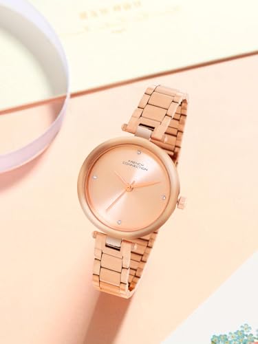 French Connection Analog Rose Gold