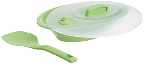 Signoraware Plastic Round Dinner Set (Parrot Green) - 23 Pieces - Image 3