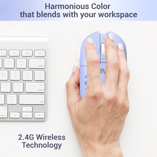 Ant Value FKAPU05 1600 DPI Wireless Mouse - Light Purple - Image 4