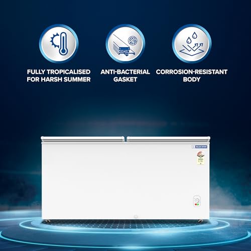 Blue Star CF3-300MPW Chest Type - Hard Top Freezer, 301 litres, White - Image 3