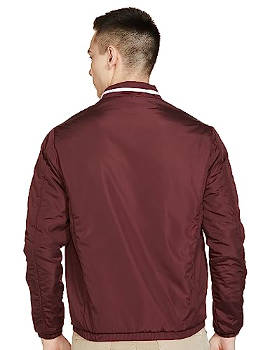 The Indian Garage Co Men Slim Fit Solid Bomber Jackets - Image 2