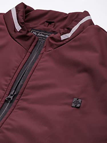 The Indian Garage Co Men Slim Fit Solid Bomber Jackets - Image 3