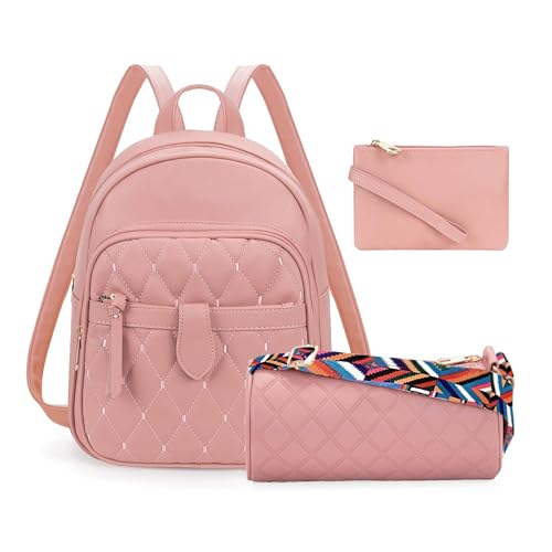 Comfabie women's quilted backpack set