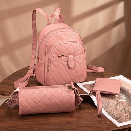 Comfabie women's quilted backpack set