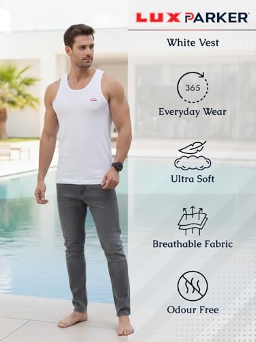 LUX PARKER Men's Cotton Sleeveless