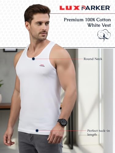 LUX PARKER Men's Cotton Sleeveless
