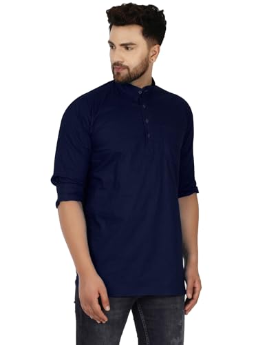 Men's Pure Cotton Solid Kurta