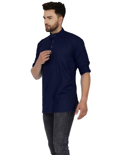 Men's Pure Cotton Solid Kurta