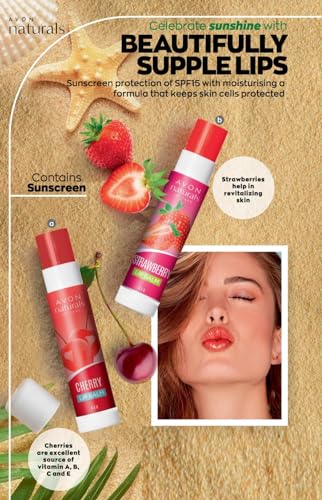 Avon Naturals Lip Balm, Strawberry