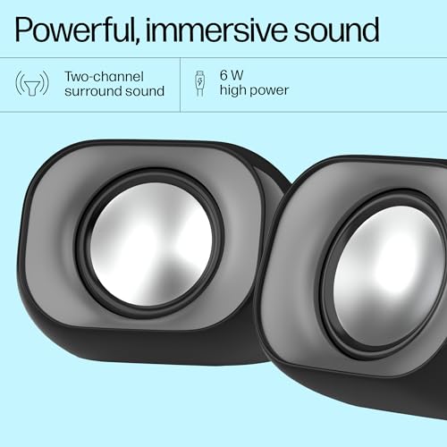 HP DHS-2111 Wired Speaker, 2-Channel