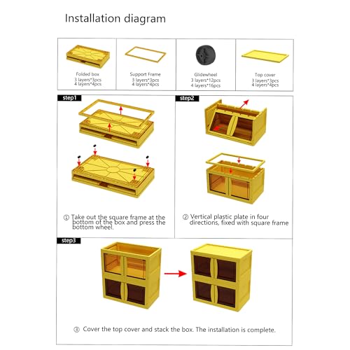 Kuber Industries 4-Layer Double Door