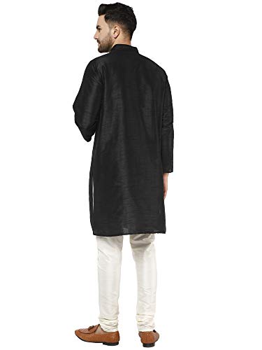 SKAVIJ Men's Dupion Silk Embroidered