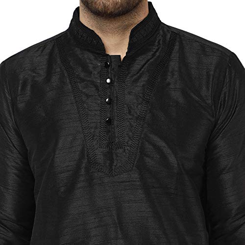 SKAVIJ Men's Dupion Silk Embroidered