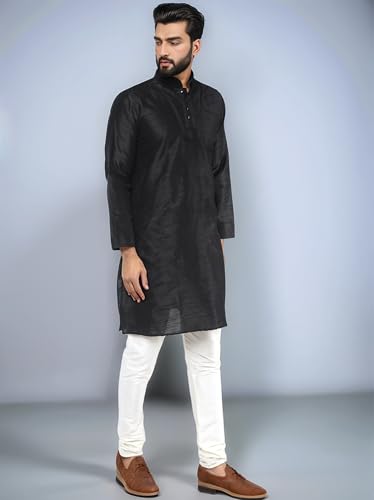 SKAVIJ Men's Dupion Silk Embroidered