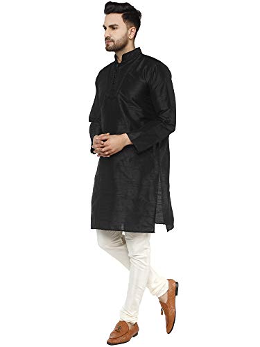 SKAVIJ Men's Dupion Silk Embroidered