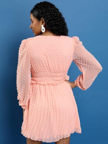 Tokyo Talkies Pink Self Design