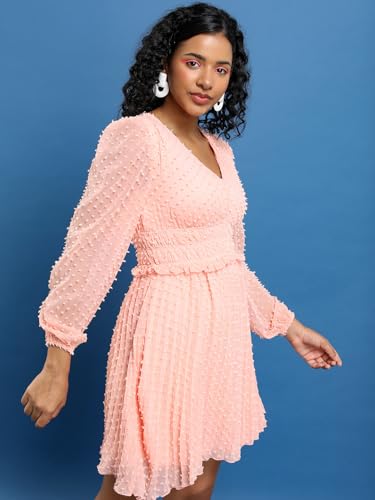 Tokyo Talkies Pink Self Design
