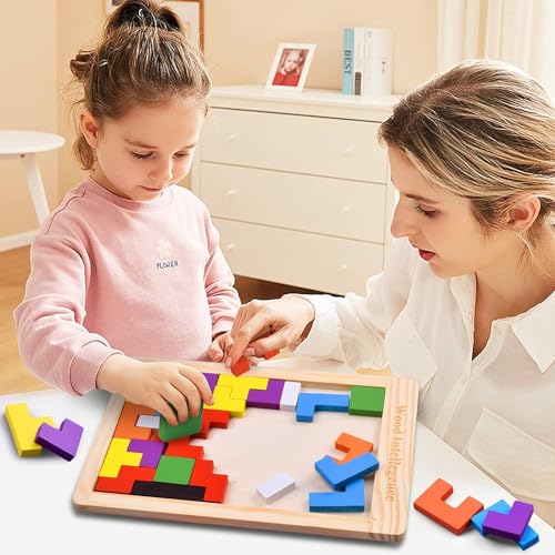 SHINETOY Wooden Tangram Puzzle