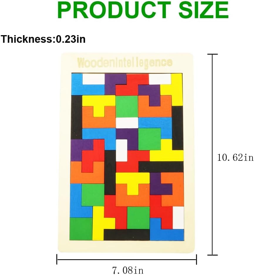 SHINETOY Wooden Tangram Puzzle
