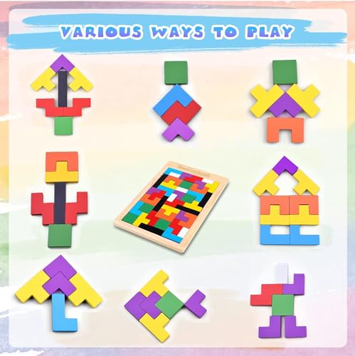 SHINETOY Wooden Tangram Puzzle