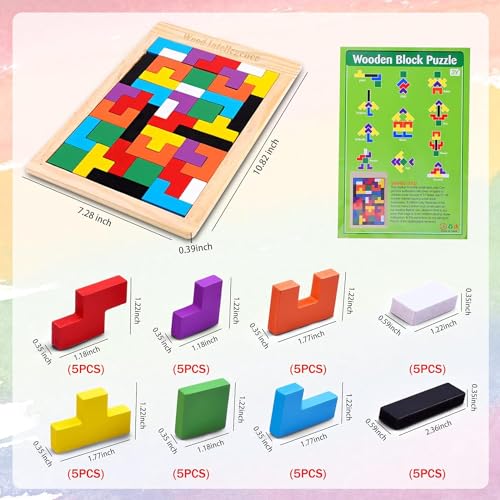 SHINETOY Wooden Tangram Puzzle
