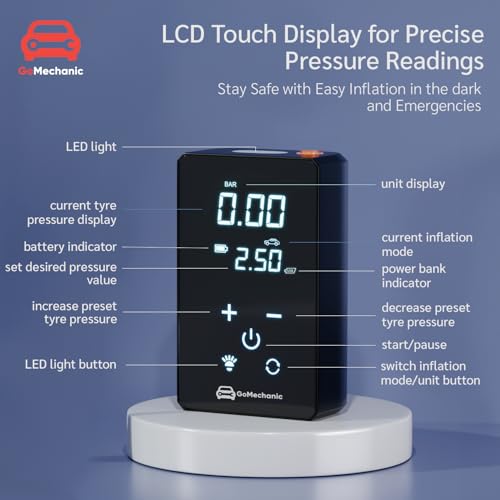 GoMechanic Wireless Tyre Inflator