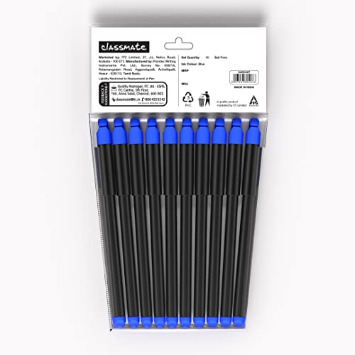 Classmate Hook- Blue Ball Pens|Smooth