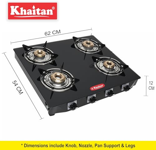 Khaitan Tempered Glass 4 Burner