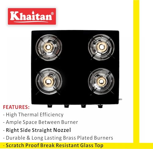 Khaitan Tempered Glass 4 Burner