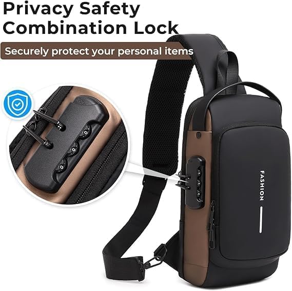 Waterproof Polyester Crossbody Sling Bag