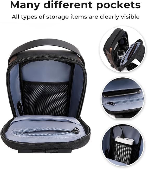 Waterproof Polyester Crossbody Sling Bag