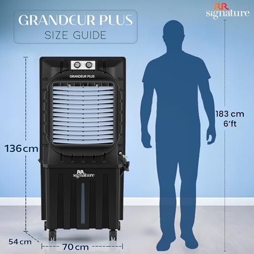 RR Signature GRANDEUR PLUS Desert Air Cooler 100 LTR 【Dark Grey】 - Image 2