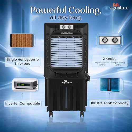 RR Signature GRANDEUR PLUS Desert Air Cooler 100 LTR 【Dark Grey】 - Image 6
