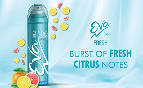 Eva Fresh+Fresh +Fresh Deo Spray 150 ml (Pack of 3) - Image 2