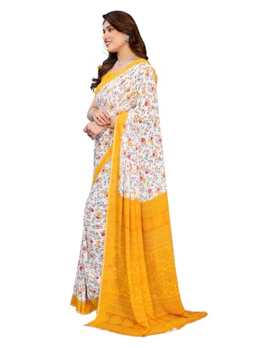 KASHVI SAREES Women's Printed Georgette