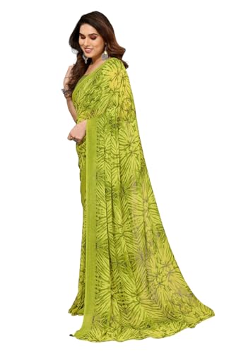 KASHVI SAREES Women's Printed Georgette
