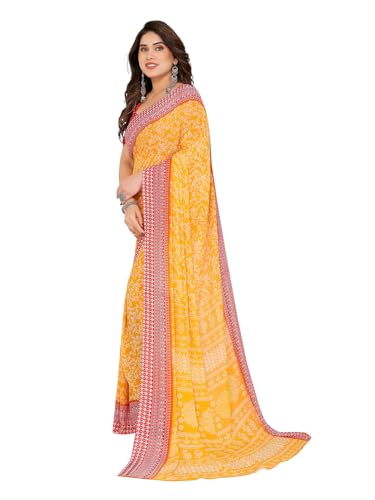 KASHVI SAREES Women's Printed Georgette