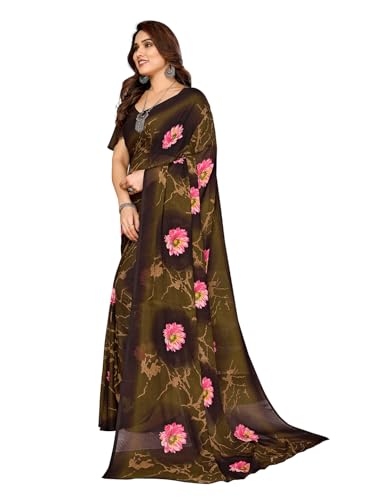 KASHVI SAREES Women's Printed Georgette