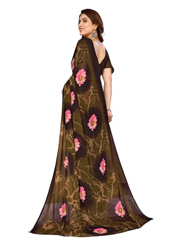 KASHVI SAREES Women's Printed Georgette