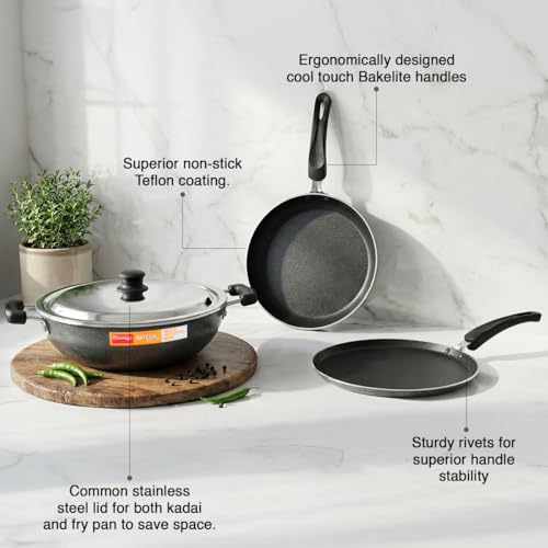Prestige Non-Stick 3 Pc Cookware