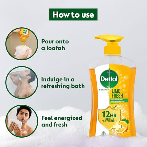 Dettol Body Wash and Shower Gel, Lime fresh-500ml,Pack Of 2 - Image 7