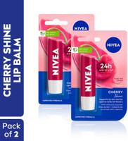 NIVEA Fruity Shine Lip Balm Cherry(Pack of: 2, 9.6 g) - Image 3
