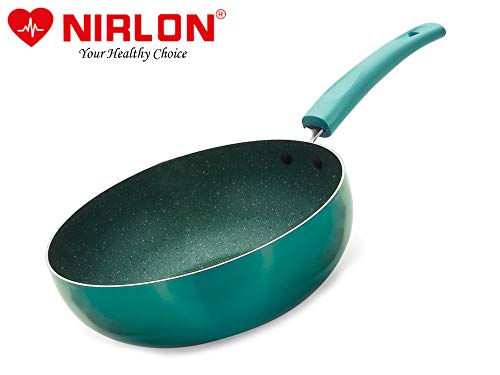 Nirlon Induction Base Non Stick Aluminium Deep Kadhai - Image 4