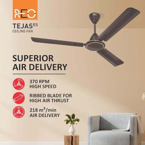 Havells Reo Tejas 1200 mm Ceiling Fan (Smoke brown) - Image 3