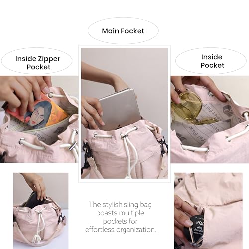 Storite Drawstring Large Crossbody Shoulder